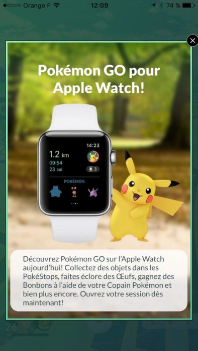 Pokémon Go désormais disponible sur Apple Watch