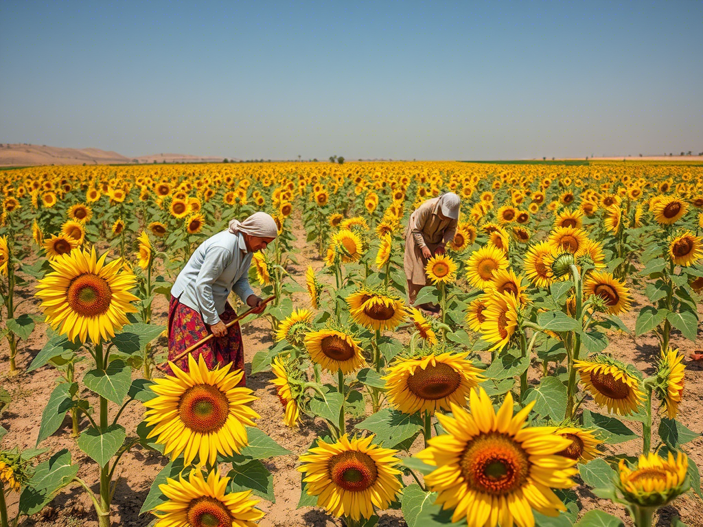 Culture de Tournesol en Algérie